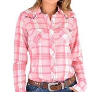 Maribel Check Western Long Sleeve Shirt Wrangler