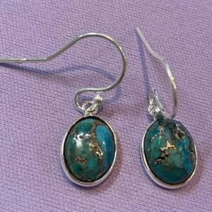 Earrings Blue Mohave Turquoise
